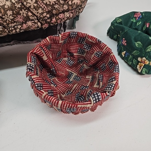 Longaberger Basket Fabric Liner Lot Mixed Small Med large - Picture 12 of 16